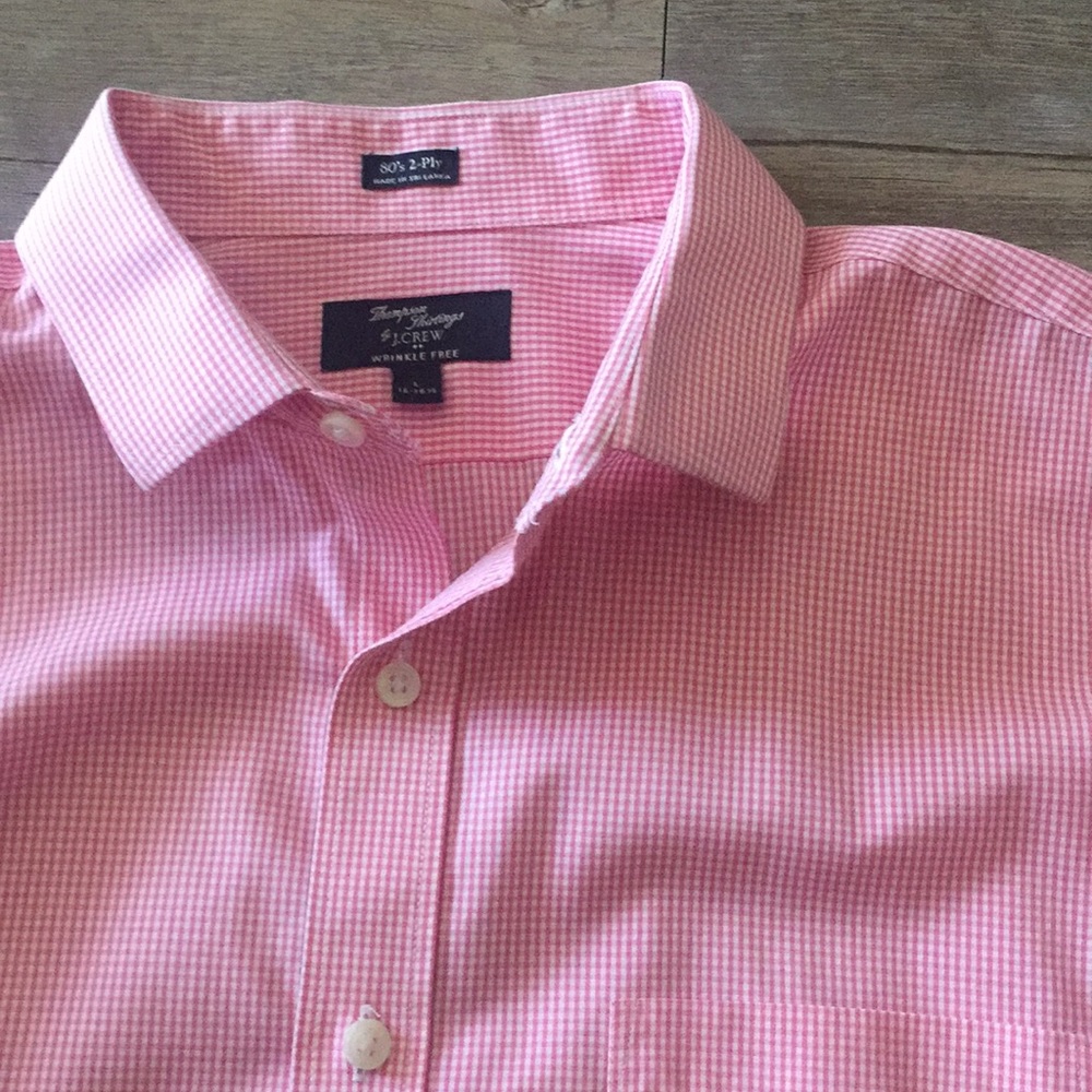 Men’s J Crew Wrinkle Free Dress Shirt Size L